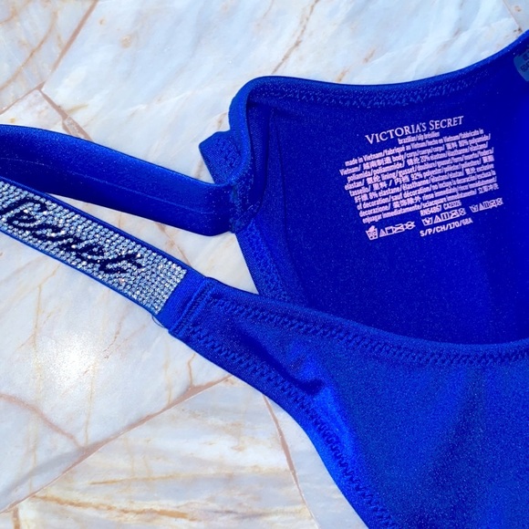 2 Pc Set 32C +Small Victoria's Secret Swim Shine Strap Sexy Tee Bikini + Bottoms - Picture 11 of 12